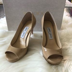 Jimmy Choo Luna Peep-toe Pumps